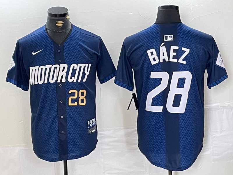 Mens Detroit Tigers #28 Javier Baez Number 2024 Navy City Connect Cool Base Limited Stitched Jersey,We sell and wholesale Mens Detroit Tigers #28 Javier Baez Number 2024 Navy City Connect Cool Base Limited Stitched Jersey on line form chian!